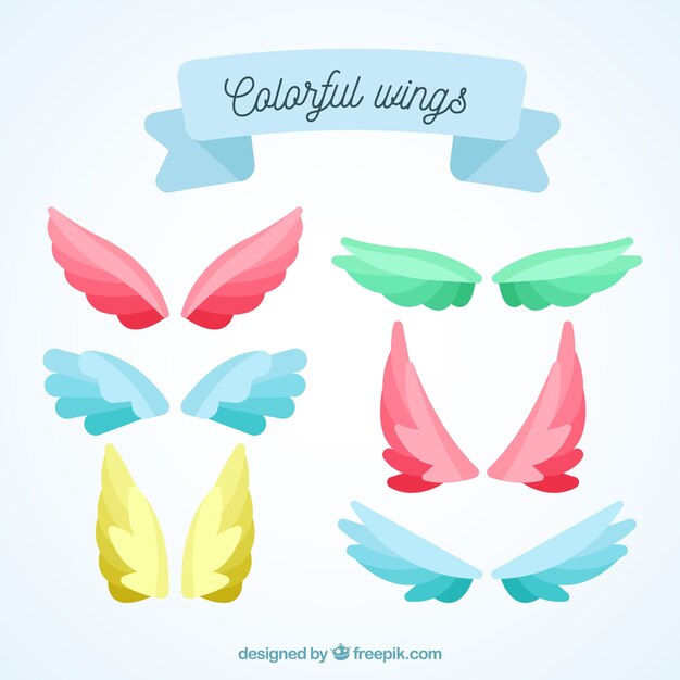 Pack de alas de colores