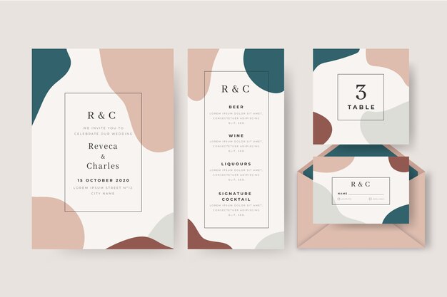 Pack de artículos de boda