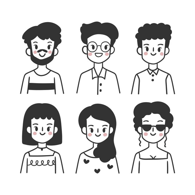 Pack de avatares de personas