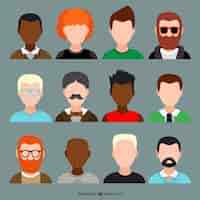 Vector gratuito pack de avatars