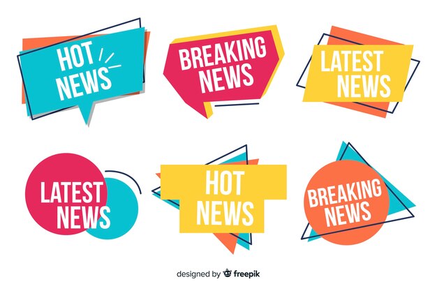 Pack banners coloridos últimas noticias