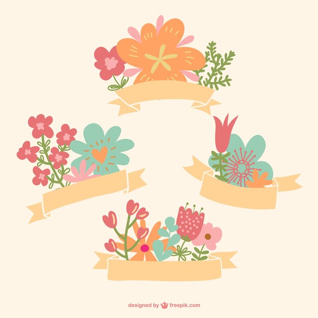 Pack de banners florales