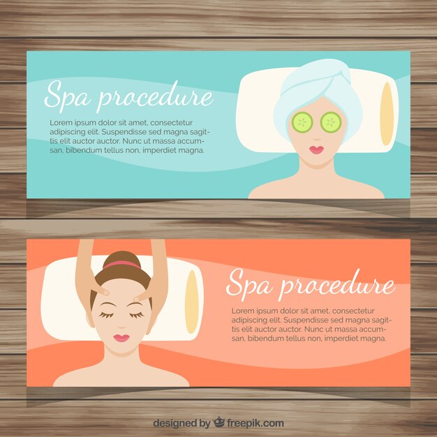 Pack de banners de spa