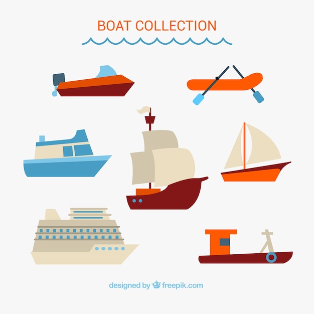 Pack de barcos planos