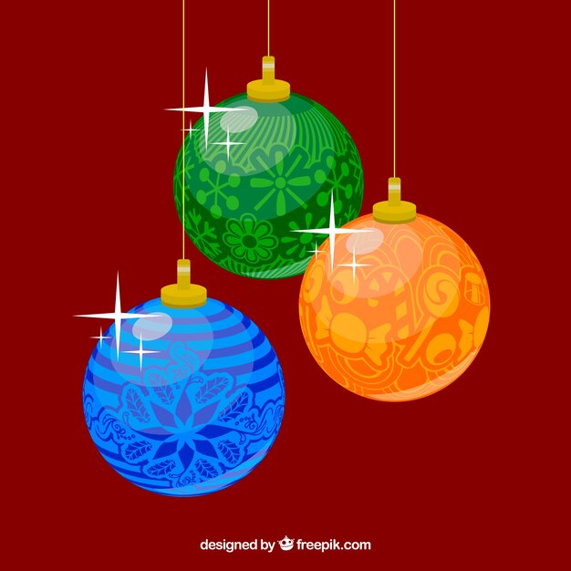 Pack de bolas de navidad de colores