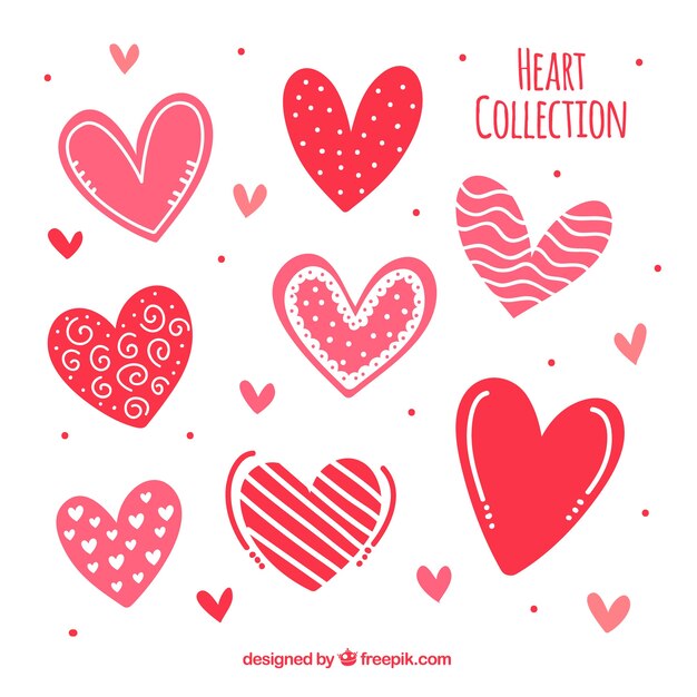 Pack de bonitos corazones