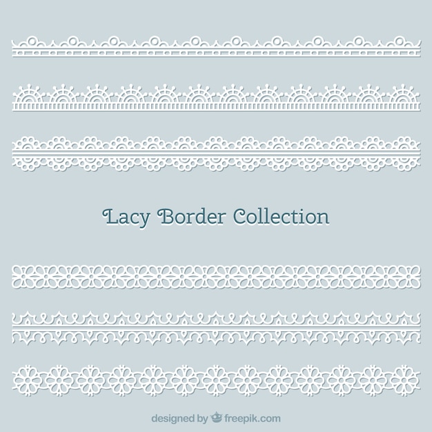 Pack de bordes de encaje para decoración