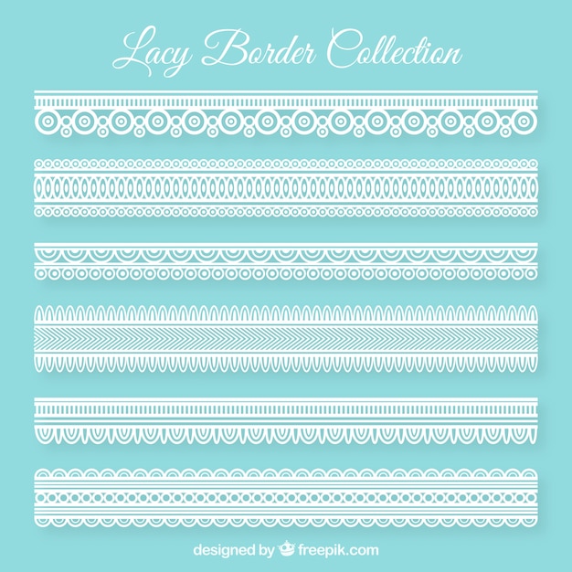 Pack de bordes de encaje decorativos 
