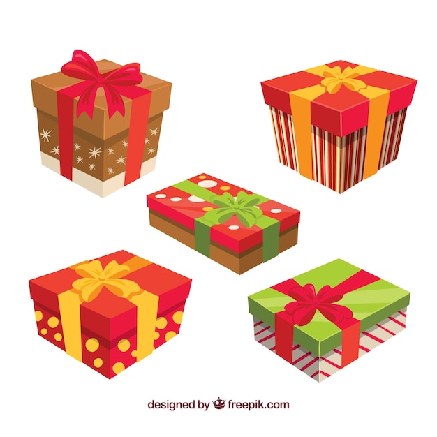 Pack de cajas de regalo de 