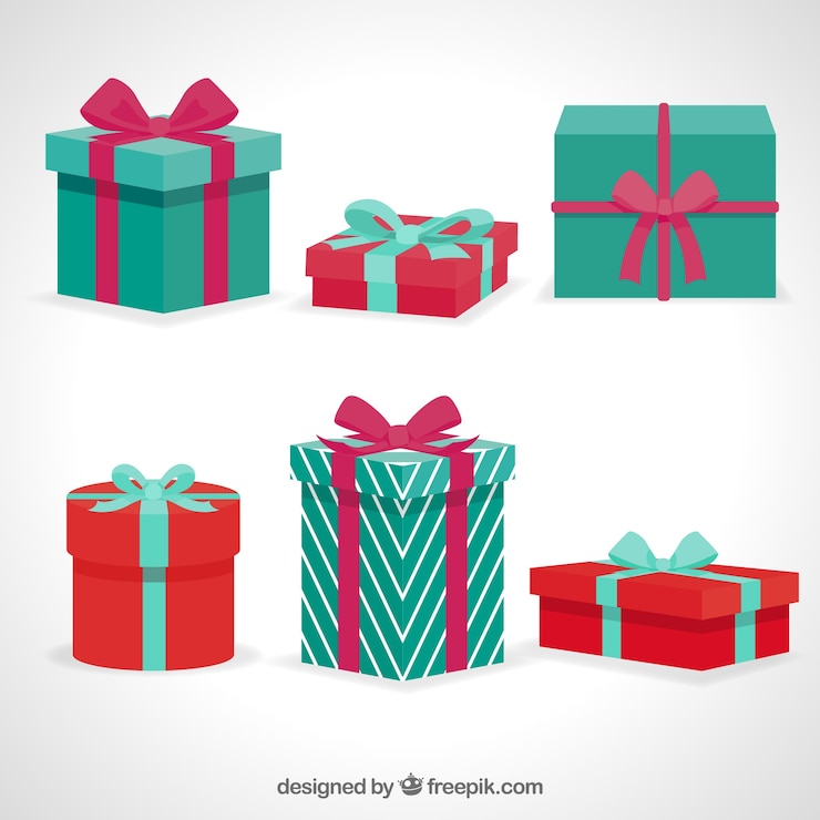 Vector gratuito pack de cajas de regalos
