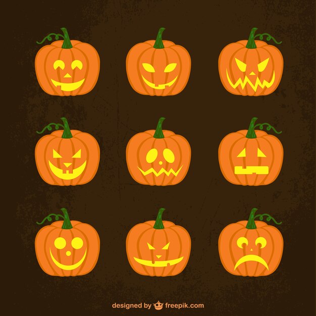 Pack de calabazas de Halloween