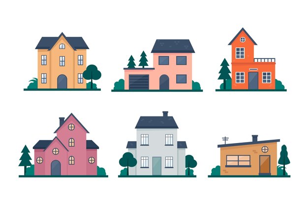 Pack casa de diseño plano