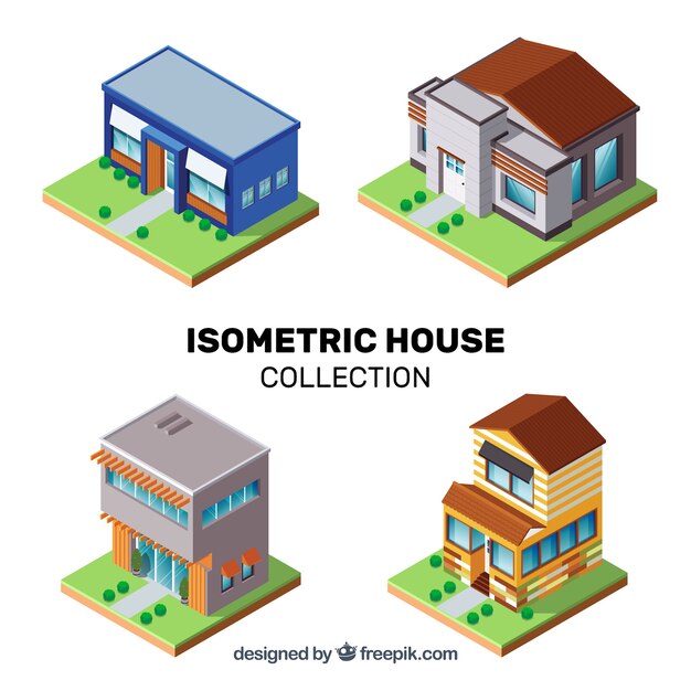 Pack de casas isométricas