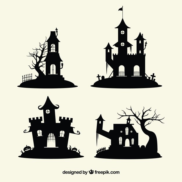 Pack de castillos encantados de halloween 