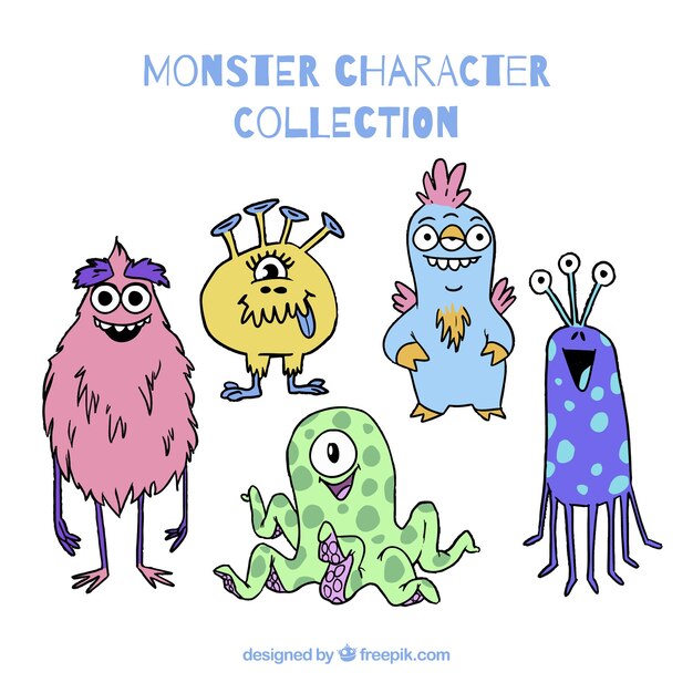 Pack de cinco monstruos