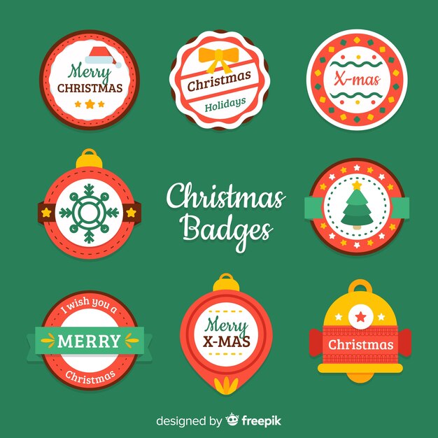 Pack creativo de etiquetas de navidad