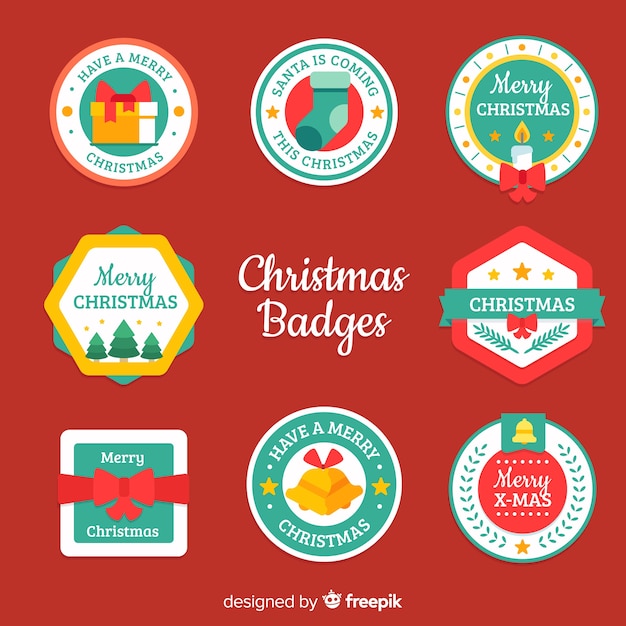 Pack creativo de etiquetas de navidad