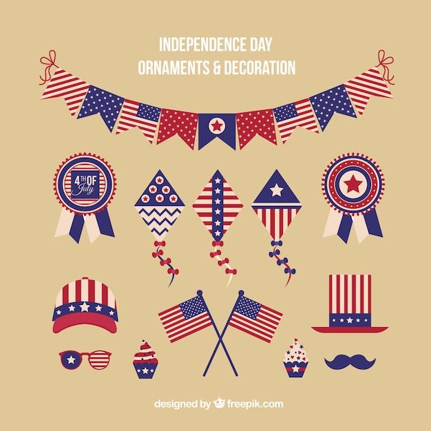 Pack de decoración americana