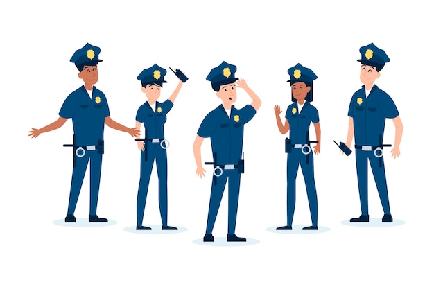 Pack de diferentes policías