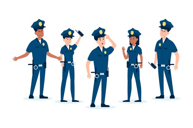 Pack de diferentes policías