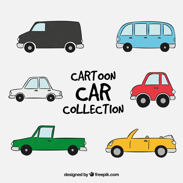 Pack divertido de coches coloridos