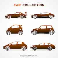 Vector gratuito pack elegante de coches modernos