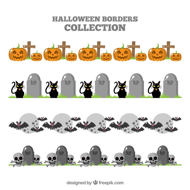 Pack de elementos decorativos de halloween 