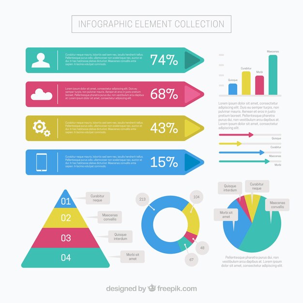 Pack de elementos infográficos