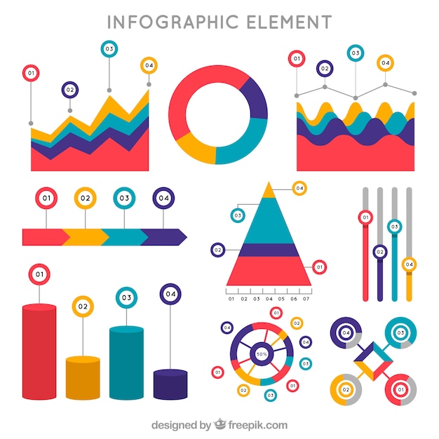 Pack de elementos infográficos