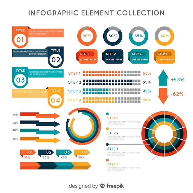 Pack de elementos infográficos