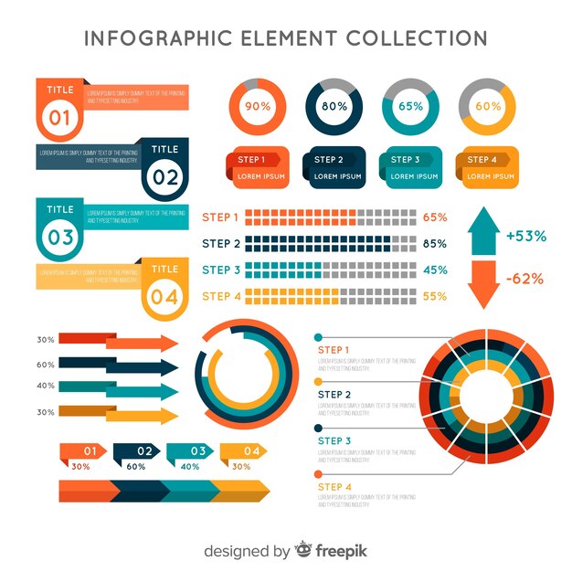Pack de elementos infográficos