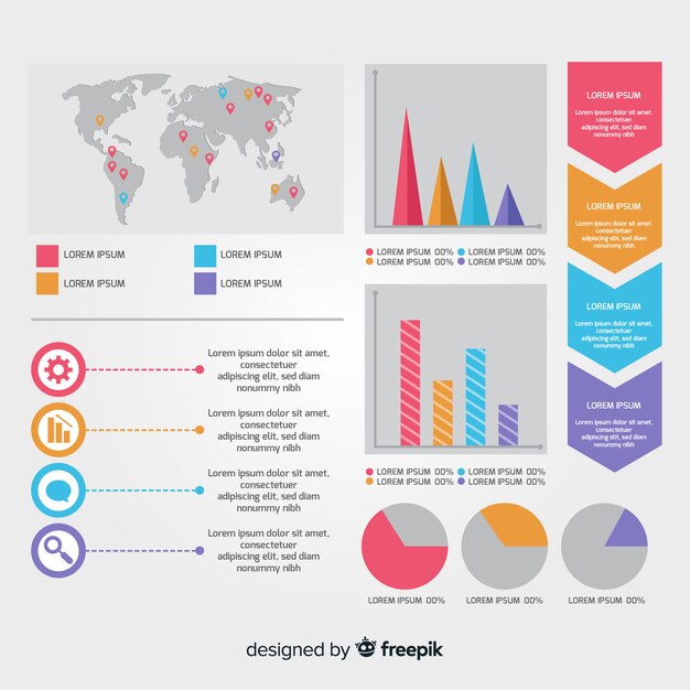 Pack de elementos infográficos