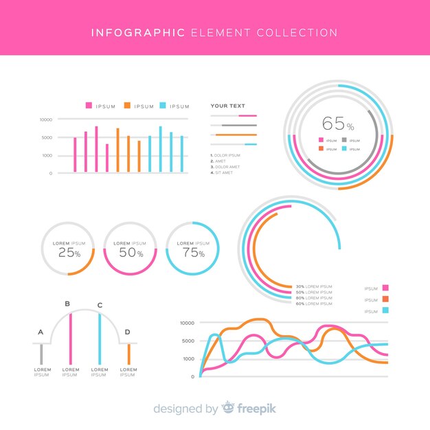 Pack de elementos infográficos