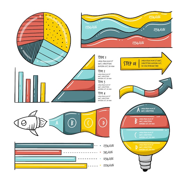 Pack de elementos infográficos