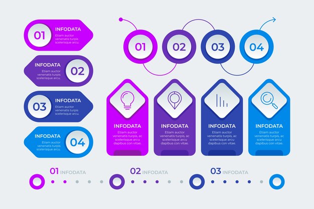 Pack de elementos infográficos