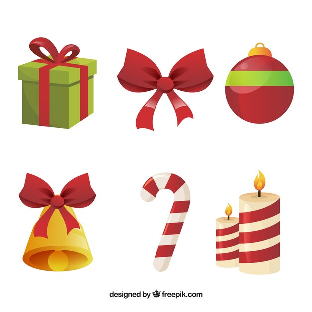 Pack de elementos de navidad