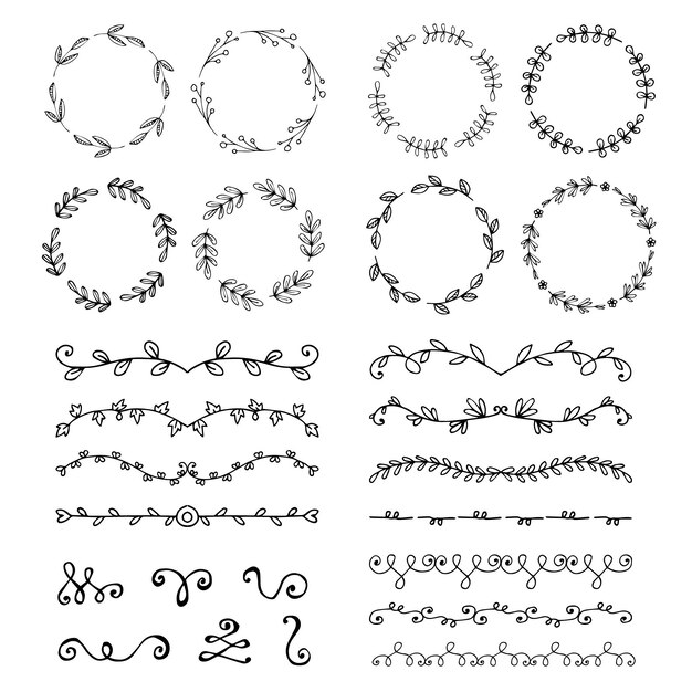Pack de elementos ornamentales decorativos