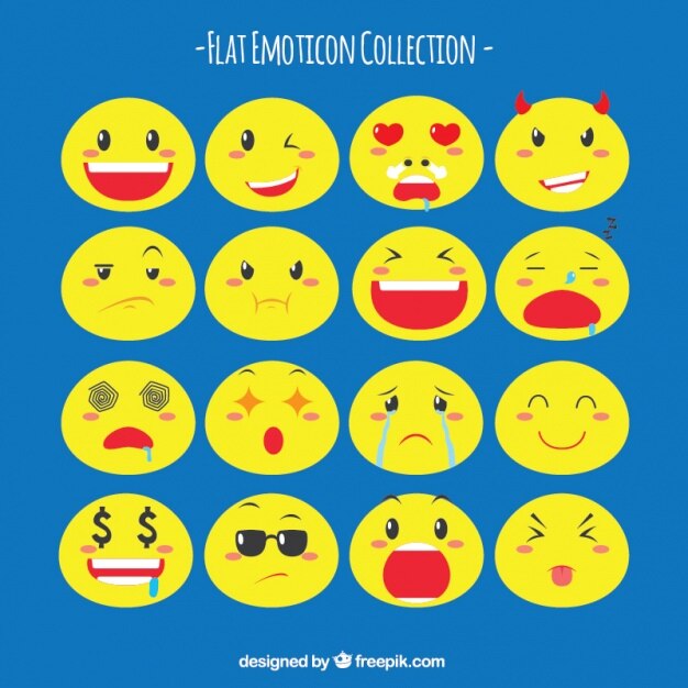 Pack de emoticonos expresivos