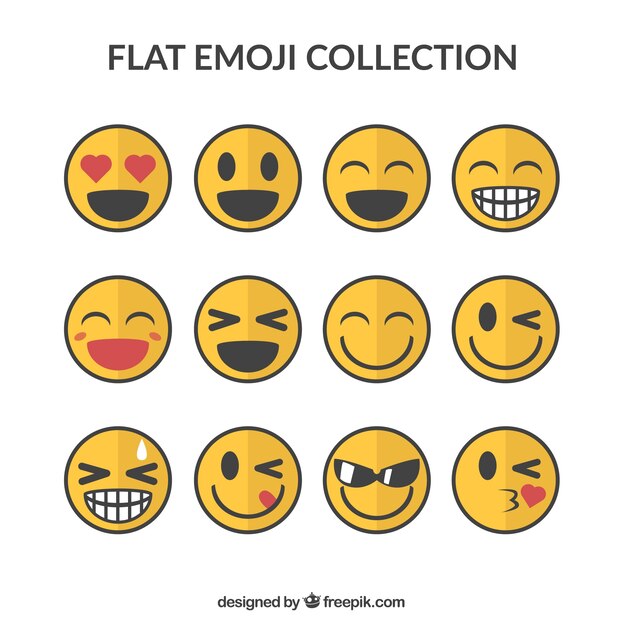 Pack de emoticonos sonrientes