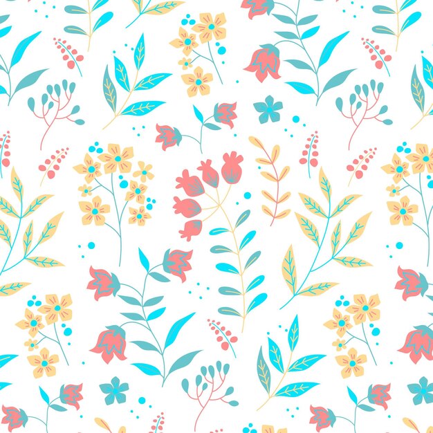 Pack estampado floral colores pastel