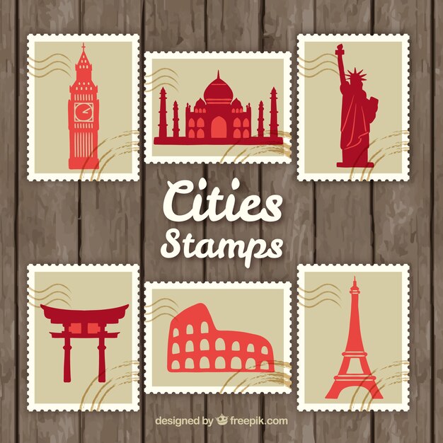 Pack de estampas de ciudades