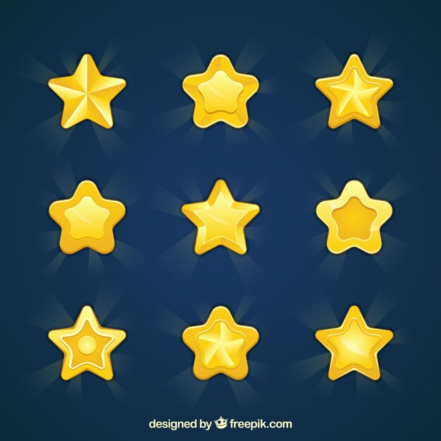 Pack de estrellas decorativas