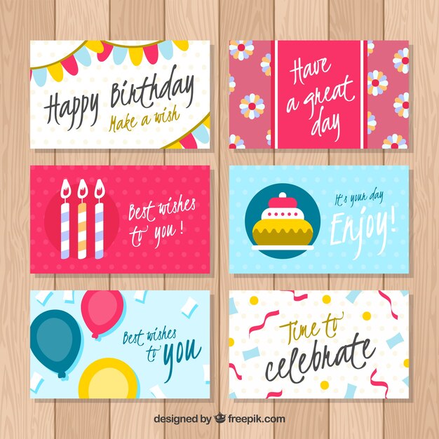 Pack de felicitaciones de cumpleaños bonitas 