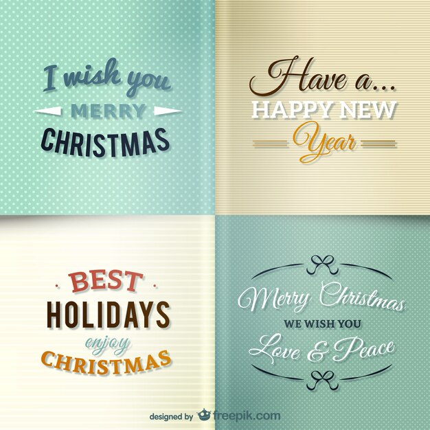 Pack de felicitaciones de Navidad