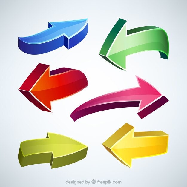 Pack de flechas de colores 