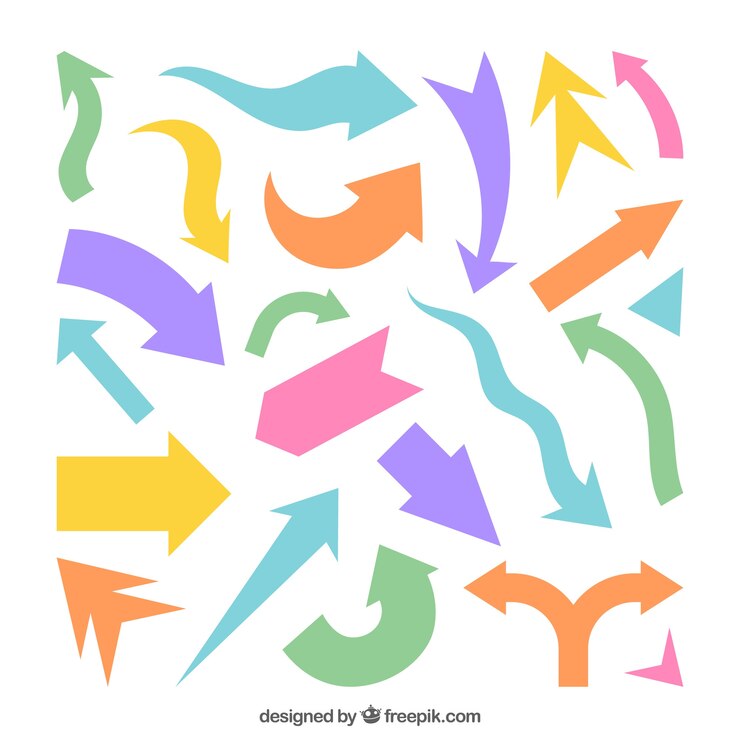 Vector gratuito pack de flechas infográficas