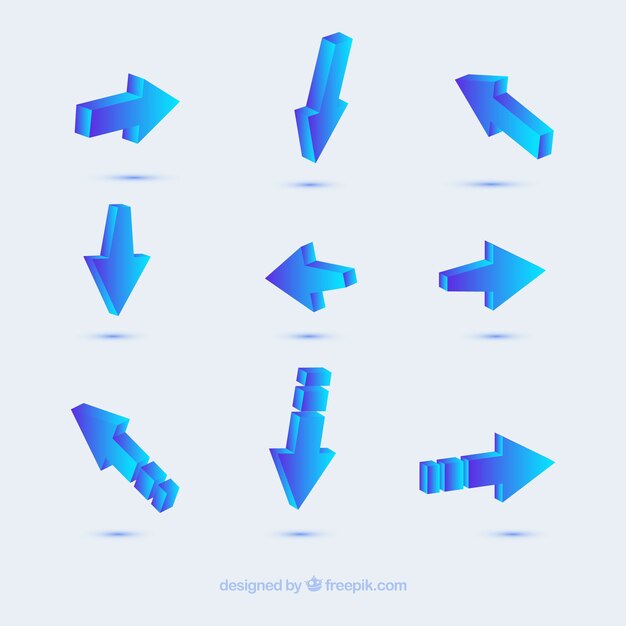 Pack de flechas infográficas