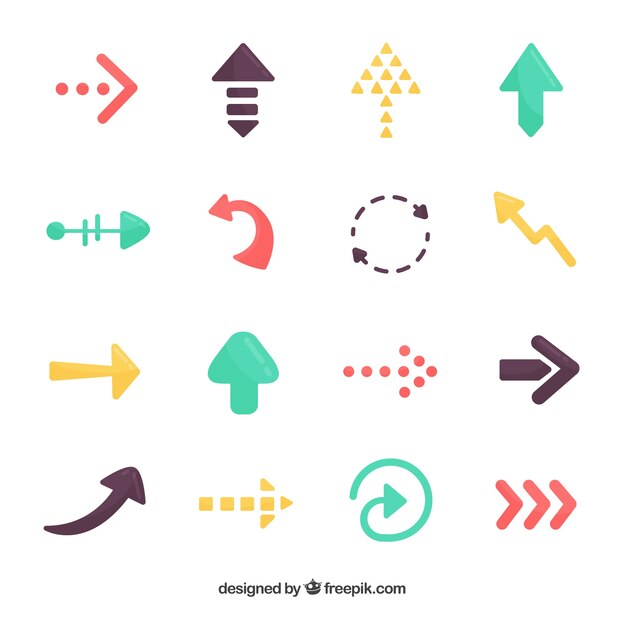 Pack de flechas infográficas
