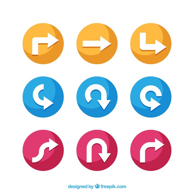 Pack de flechas infográficas