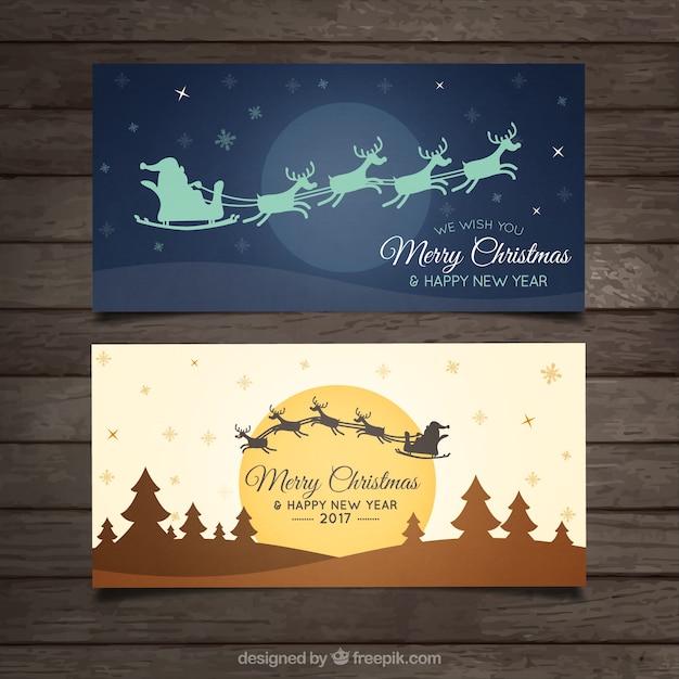 Vector gratuito pack de flyers de navidad